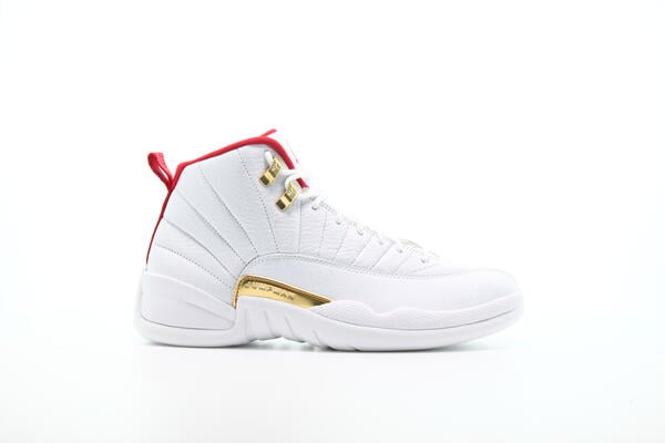 Jordan 12 retro white university red metallic clearance gold